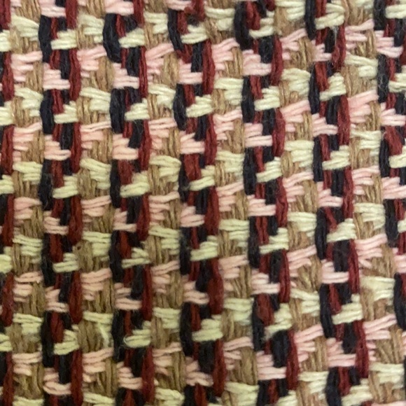 J. Crew Woven Multi colored Dressy T-Shirt Small - Picture 6 of 10